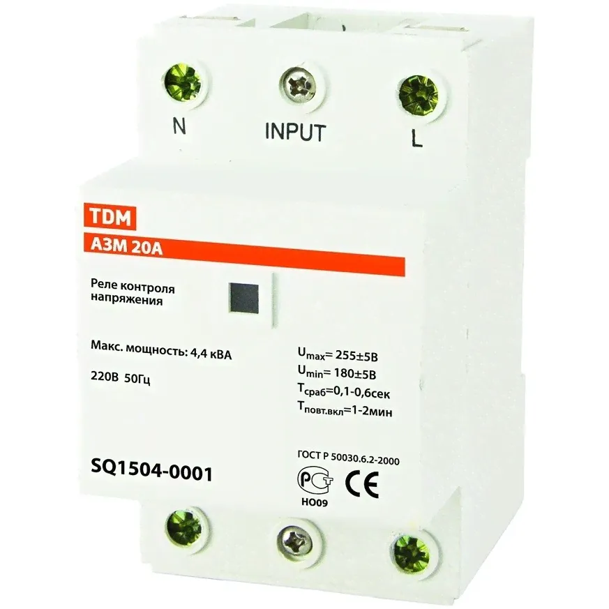 TDM Electric AZM 20A SQ1504-0001 реле напряжения-0