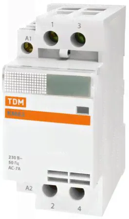 ТДМ Электрик КМ63 контактор 2Р 63А 2НО / TDM Electric КМ63 контактор модульный 2 полюса 63А 2НО
