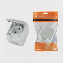 Розетка накладная Tdm Electric Вуокса, с заземлением, 16 А, 250 В, IP54 (art.: 3920be8f4a409)