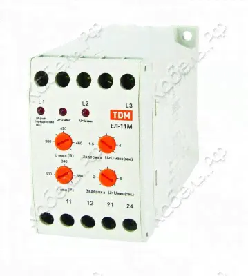 Реле контроля фаз ЕЛ-11М-3х380В (1п-контакт) TDM Electric SQ1504-0005
