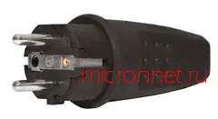 Вилка сетевая "TDM Electric" 16А 250В-0
