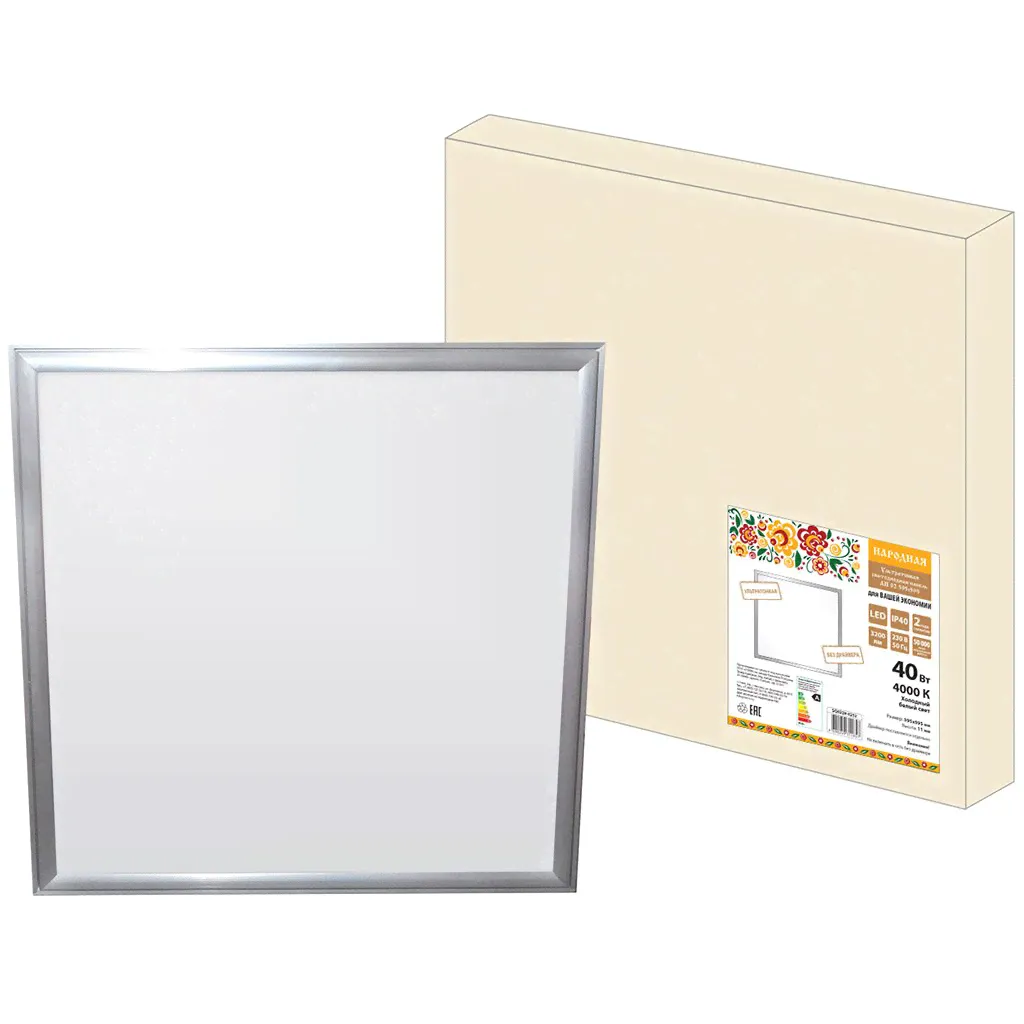 Панель светодиодная Народная TDM Electric SQ0329-0232 40 Вт холодный белый свет